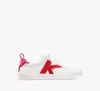 Kate Spade Signature Sneakers In True White/cherry Rouge