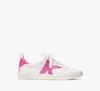 Kate Spade K As In Kate Court Sneaker In True White/vivid Snapdragon