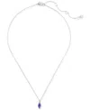 Kate Spade Signature Solitaire Pendant Necklace, 16" + 3" Extender In Light Amet
