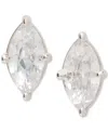 Kate Spade New York Marquise Cut Solitaire Stud Earrings In Clear,silv