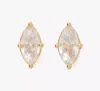 Kate Spade Signature Solitaire Studs In Clear/gold
