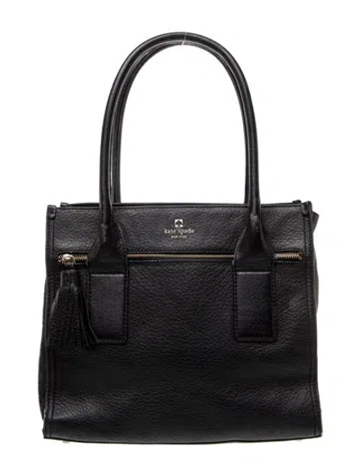 Pre-owned Kate Spade Signature Top Handle Bag In Black