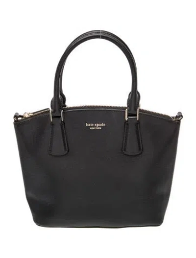 Pre-owned Kate Spade Signature Top Handle Bag In Black
