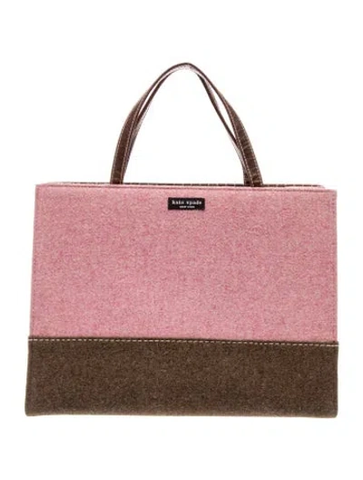 Pre-owned Kate Spade Signature Top Handle Bag In Pink