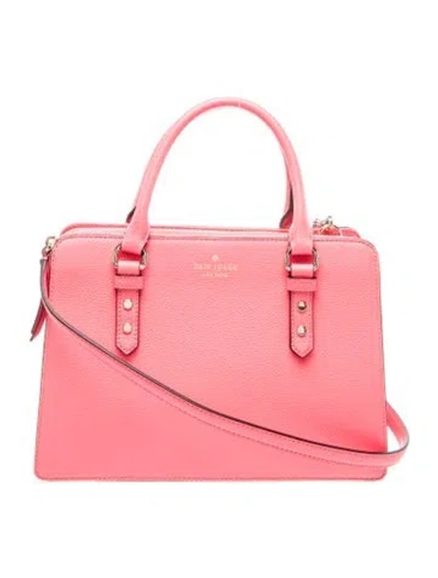 Pre-owned Kate Spade Signature Top Handle Bag In Red