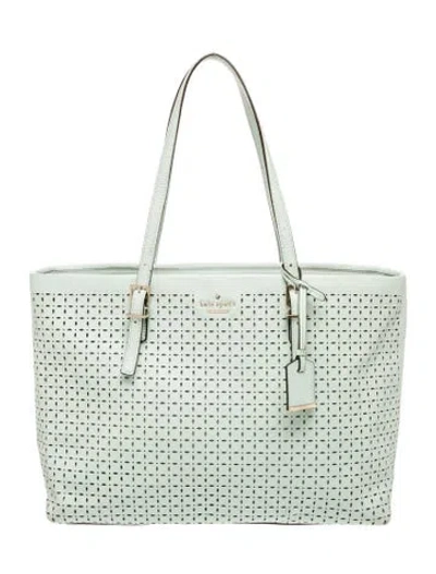 Pre-owned Kate Spade Signature Tote In Green