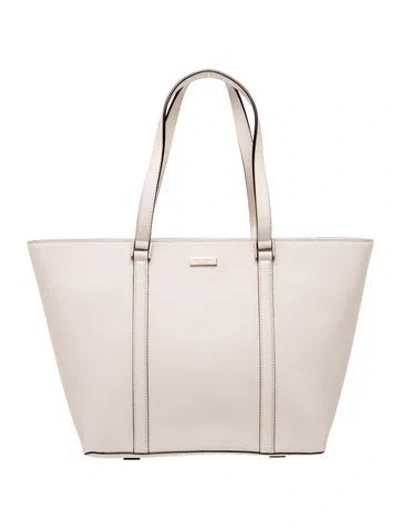 Pre-owned Kate Spade Signature Tote In Neutrals