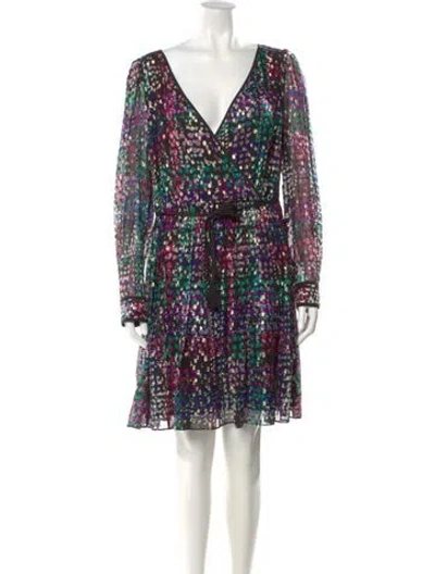 Pre-owned Kate Spade Silk Knee-length Dress In Black