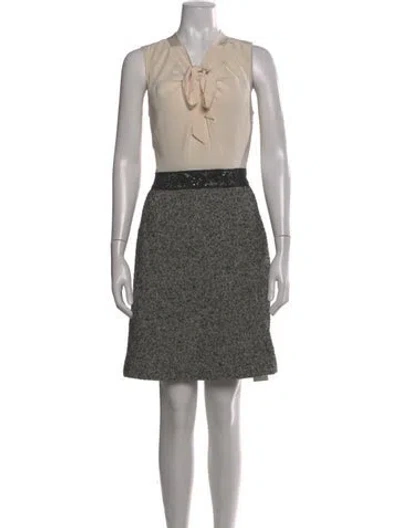 Pre-owned Kate Spade Silk Knee-length Dress In Black