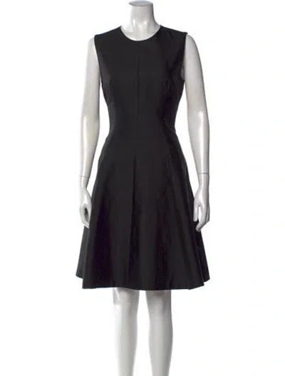 Pre-owned Kate Spade Silk Knee-length Dress In Black