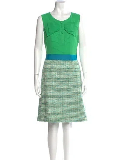 Pre-owned Kate Spade Silk Knee-length Dress In Multi