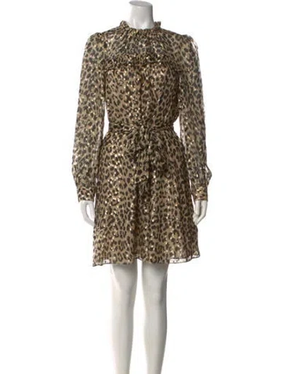 Pre-owned Kate Spade Silk Knee-length Dress In Neutral