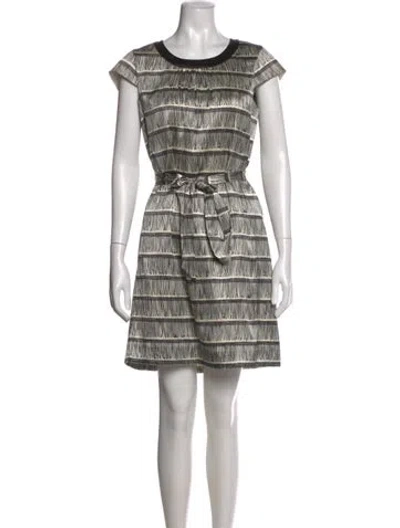 Pre-owned Kate Spade Silk Knee-length Dress In Neutral
