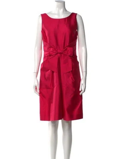 Pre-owned Kate Spade Silk Knee-length Dress In Pink
