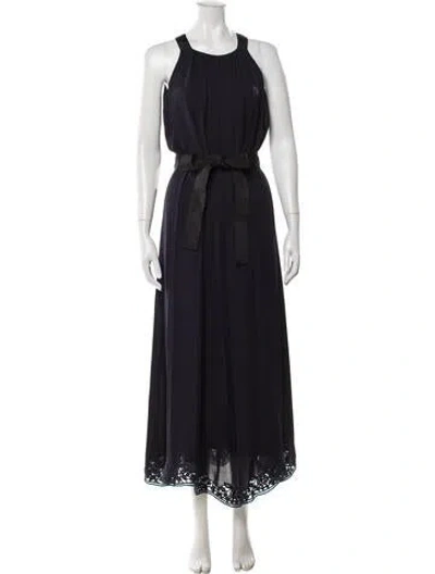 Pre-owned Kate Spade Silk Long Dress In Blue