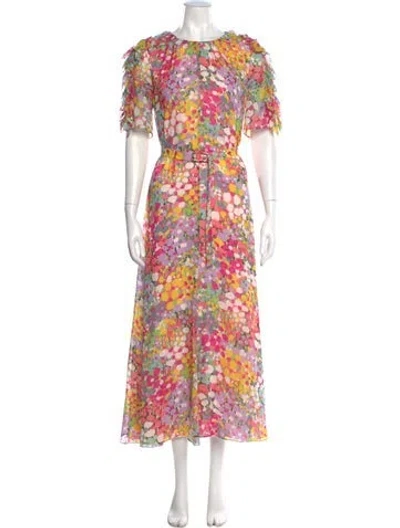 Pre-owned Kate Spade Silk Long Dress In Pink
