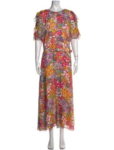 Pre-owned Kate Spade Silk Long Dress In Pink