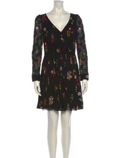 Pre-owned Kate Spade Silk Mini Dress In Black