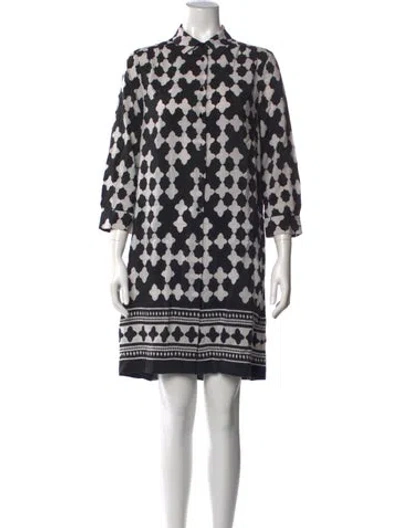 Pre-owned Kate Spade Silk Mini Dress In Black