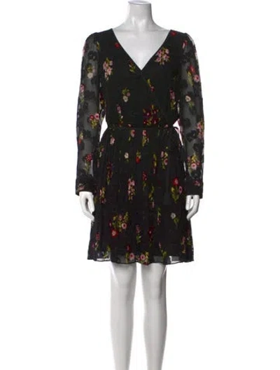 Pre-owned Kate Spade Silk Mini Dress In Black
