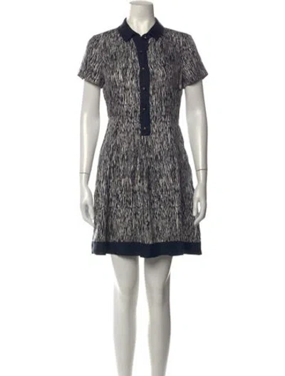 Pre-owned Kate Spade Silk Mini Dress In Blue