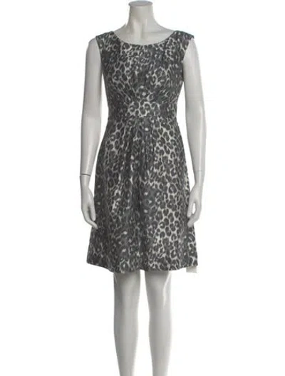 Pre-owned Kate Spade Silk Mini Dress In Gray