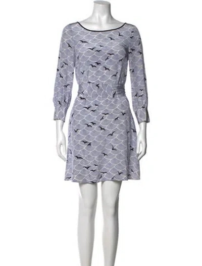 Pre-owned Kate Spade Silk Mini Dress In Multi