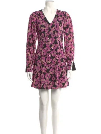 Pre-owned Kate Spade Silk Mini Dress In Multi
