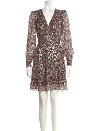 Pre-owned Kate Spade Silk Mini Dress In Multi