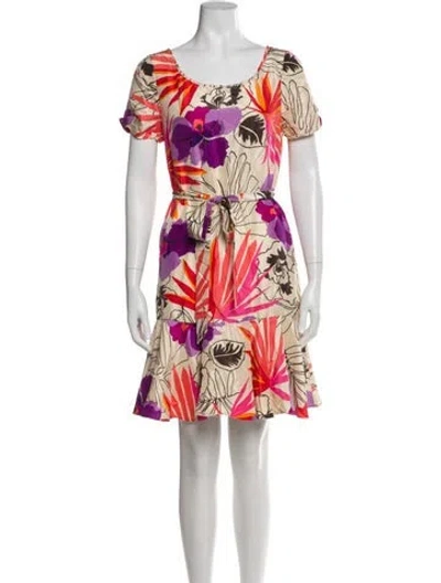 Pre-owned Kate Spade Silk Mini Dress In Multi