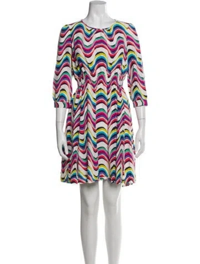 Pre-owned Kate Spade Silk Mini Dress In Multi