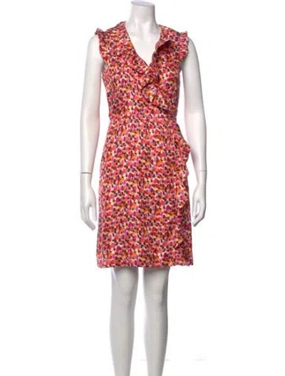 Pre-owned Kate Spade Silk Mini Dress In Neutral