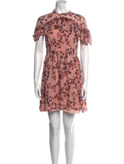 Pre-owned Kate Spade Silk Mini Dress In Pink