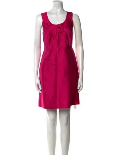 Pre-owned Kate Spade Silk Mini Dress In Pink