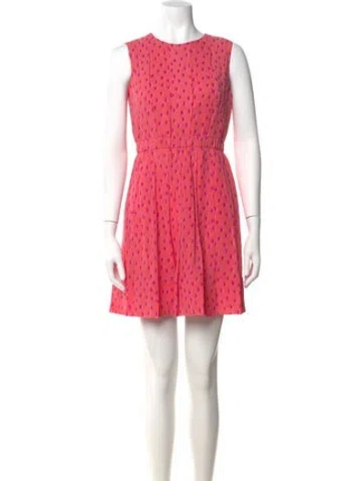 Pre-owned Kate Spade Silk Mini Dress In Pink