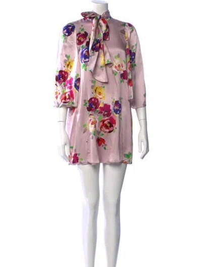 Pre-owned Kate Spade Silk Mini Dress In Pink
