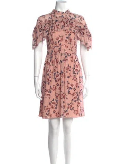 Pre-owned Kate Spade Silk Mini Dress In Pink