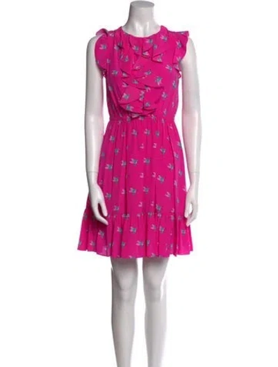 Pre-owned Kate Spade Silk Mini Dress In Pink