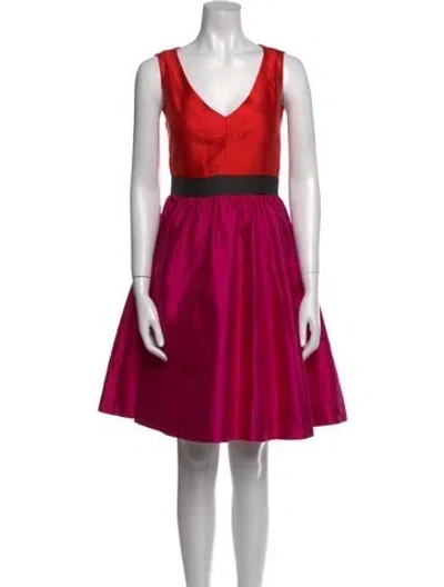 Pre-owned Kate Spade Silk Mini Dress In Pink