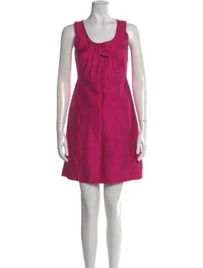 Pre-owned Kate Spade Silk Mini Dress In Pink