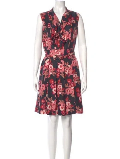 Pre-owned Kate Spade Silk Mini Dress In Pink