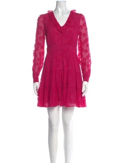 Pre-owned Kate Spade Silk Mini Dress In Pink