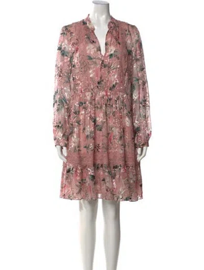 Pre-owned Kate Spade Silk Mini Dress In Pink