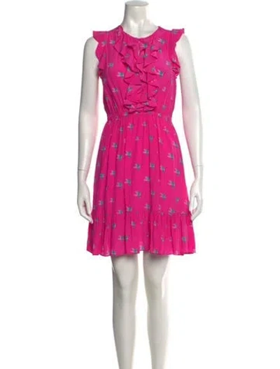 Pre-owned Kate Spade Silk Mini Dress In Pink
