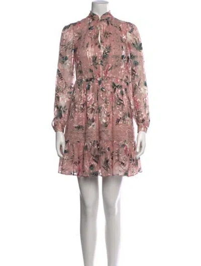 Pre-owned Kate Spade Silk Mini Dress In Pink