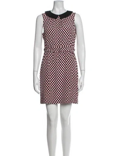 Pre-owned Kate Spade Silk Mini Dress In White