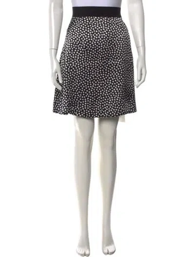 Pre-owned Kate Spade Silk Mini Skirt In Black