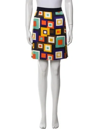 Pre-owned Kate Spade Silk Mini Skirt In Multi