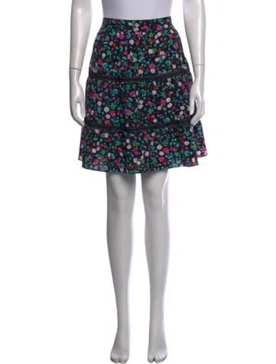 Pre-owned Kate Spade Silk Mini Skirt In Multicolor