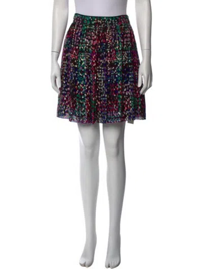 Pre-owned Kate Spade Silk Mini Skirt In Pink